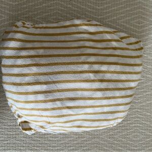 Solly wrap carrier  - mustard yellow and white stripes